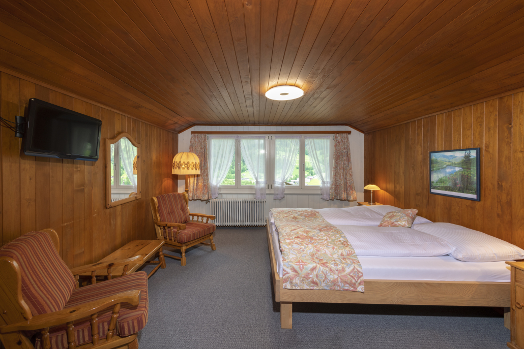 Schlafzimmer First - Ferienwohnung Grindelwald